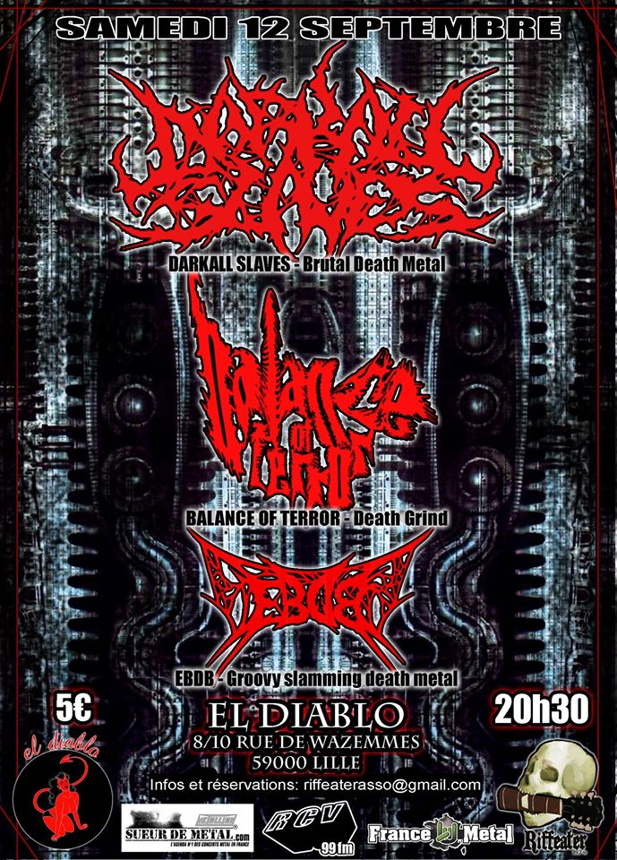 Affiche Darkall Slaves + Balance Of Terror