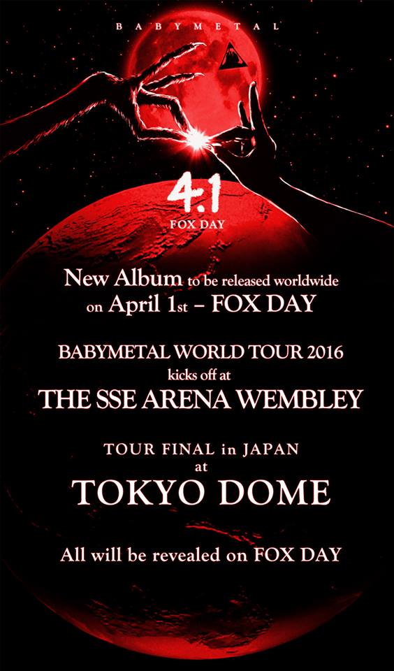 annonce nouvel album BABYMETAL