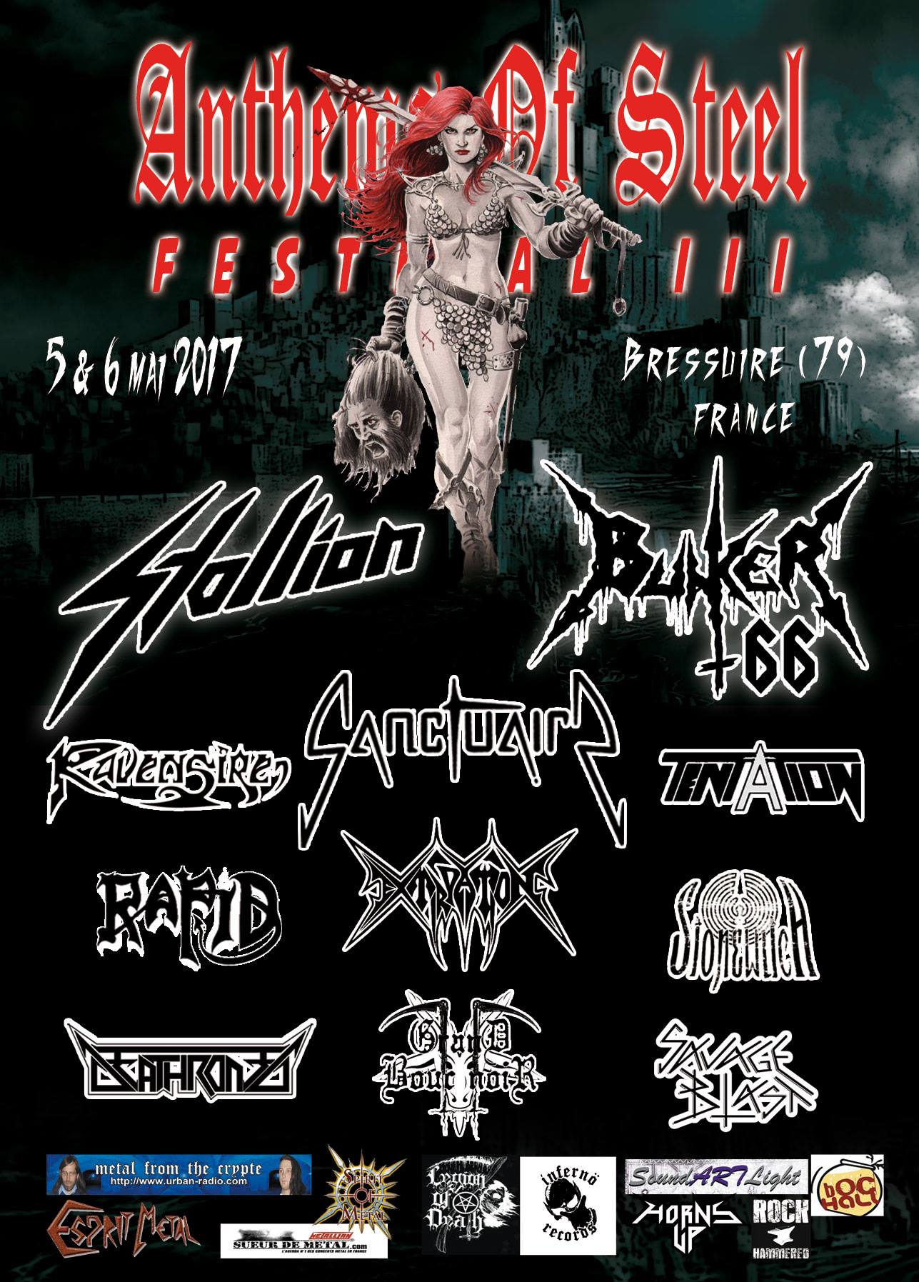 L'affiche du Anthems of Steel Festival 2017 se complète