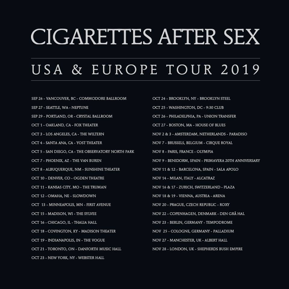 Les Américains de Cigarettes After Sex nous annoncent une tournée européenn...
